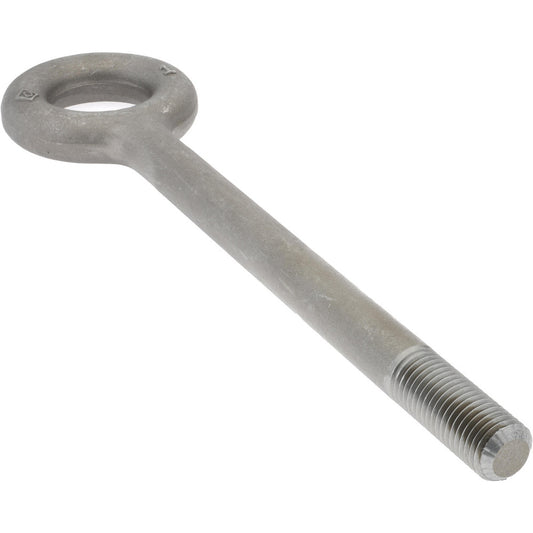 Gibraltar P12485GB Lifting Eye Bolt Without Shoulder, 9,000 lb Capacity, 1-8 Thread, Grade C-1030/C-1035 Steel