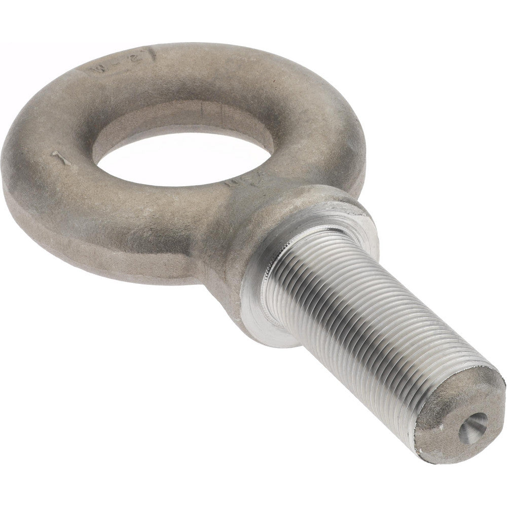 Gibraltar P14702UNFGB Fixed Lifting Eye Bolt With Shoulder, 9,000 lb Capacity, 1-14 Thread, Grade 1030 Steel