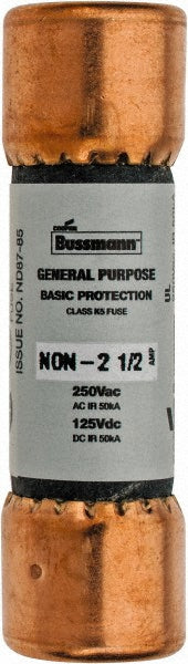 Cooper Bussmann NON-2-1/2 General Purpose Fuse Fast-Acting, K5, 2.50 A