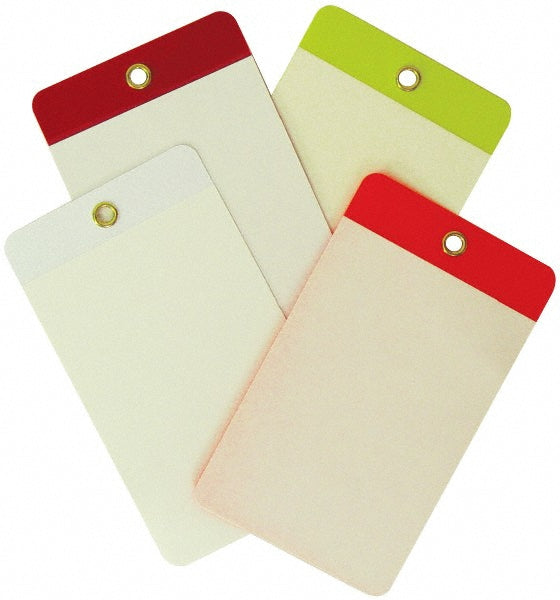 AccuformNMC LVS203W Blank Tag Rectangle, Vinyl, "Blank"