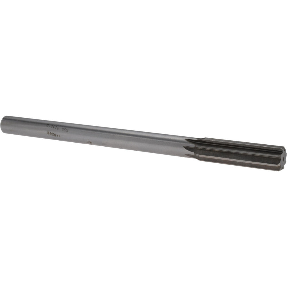 Value Collection SM0406410 Chucking Reamer 0.6410" Dia, 9" OAL, 2-1/4" Flute Length, Straight Flute, Straight-Cylindrical Shank, HSS