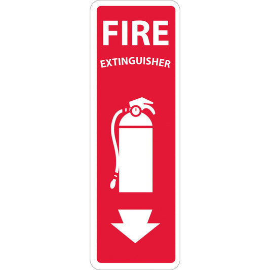 AccuformNMC MSCFX122P Fire Sign Fire Extinguisher