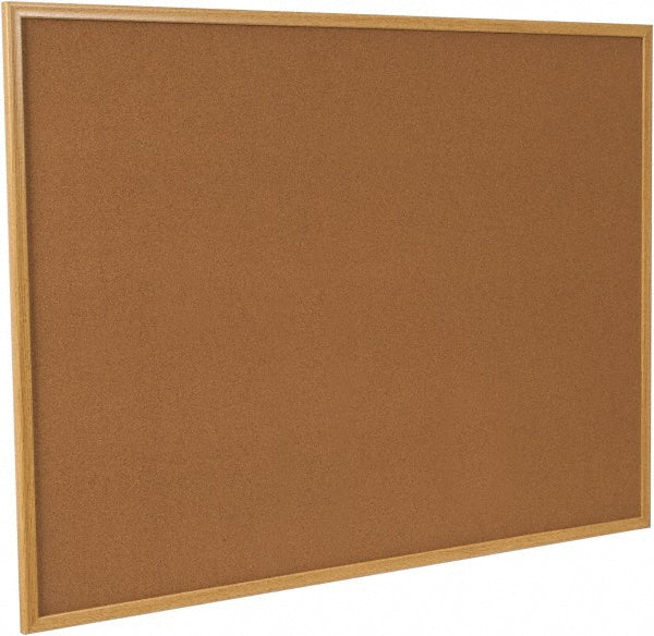 Universal UNV43604 Bulletin Board 48" Width, 36" Height, Cork Board, Natural Tan
