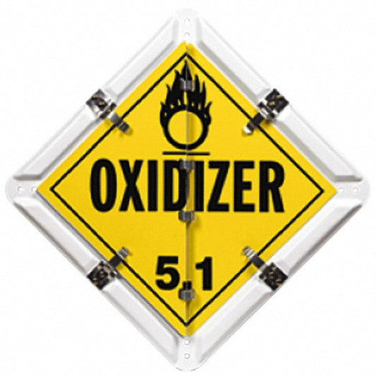 AccuformNMC PH6 DOT Flip Placards Placard Type Standard  Message/Graphic Message & Graphic  Legend Color Black  Background Color Yellow  Features Graffiti Proof Rust Proof UV Resistant