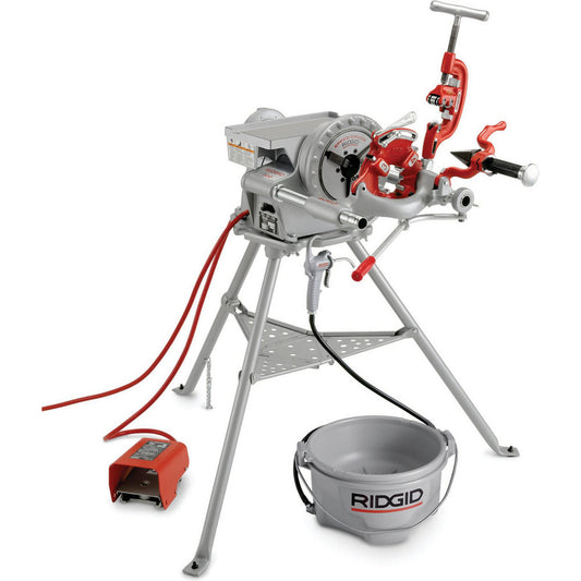 Ridgid 15682 1/8 to 2 Inch Pipe, 38 RPM Spindle Speed, 1/2 hp, Pipe Threading Machine