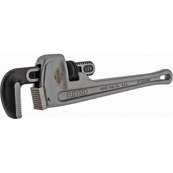 Ridgid 31100 Straight Pipe Wrench 3/8 to 2-1/2", 18" OAL, Aluminum