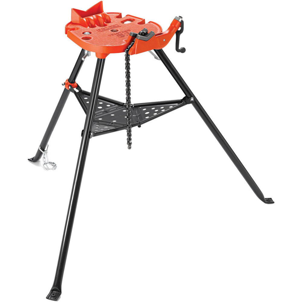 Ridgid 36273 1/8" to 6" Pipe Capacity, Portable Tristand Chain Vise