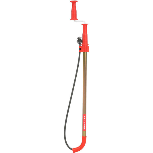 Ridgid 59802 1/2" Cable Dia, Compression Wrapped Inner Core, Closet & Drain Auger