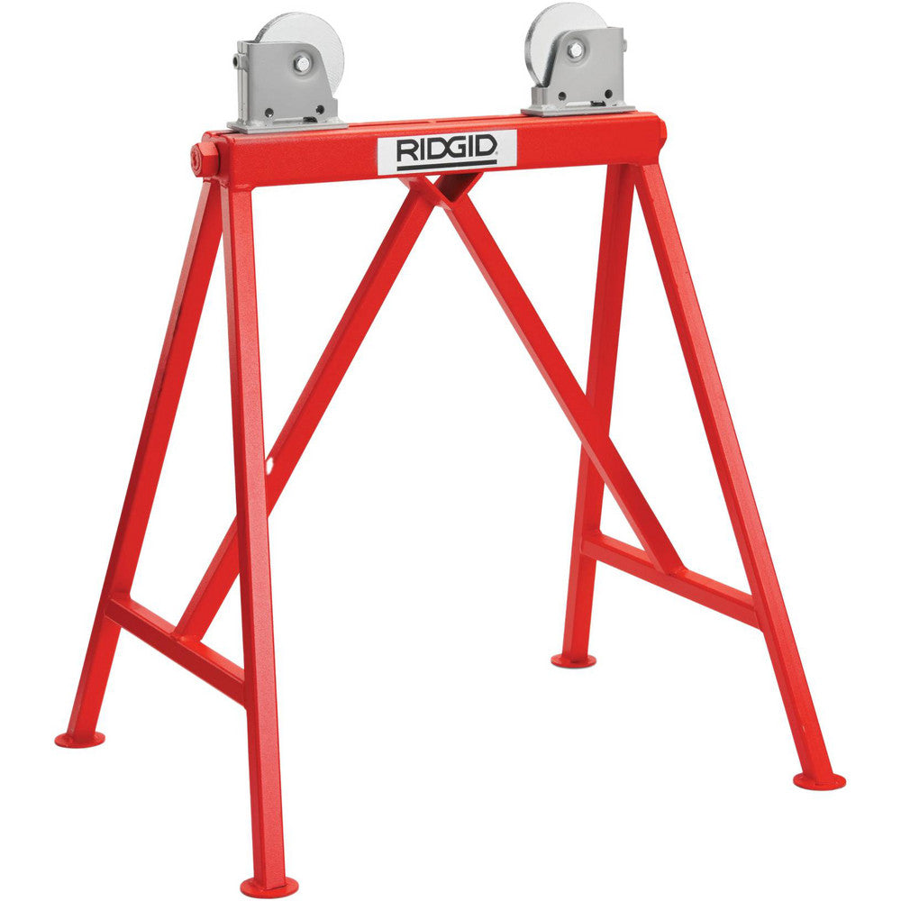 Ridgid 64642 1/4" to 36" Pipe Capacity, Adjustable Pipe Stand with 2 Adjustable Rollers