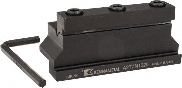 Kennametal 1878086 Tool Block Style A2TZN, 26mm Blade Height, 86mm OAL, 1.65"& OAH, Indexable Cutoff Blade Tool Block