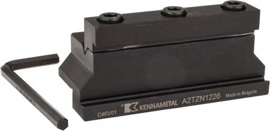 Kennametal 1878086 Tool Block Style A2TZN, 26mm Blade Height, 86mm OAL, 1.65"& OAH, Indexable Cutoff Blade Tool Block