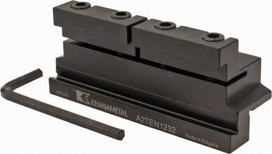 Kennametal 3015436 Tool Block Style A2TEN, 32mm Blade Height, 110mm OAL, 48mm OAH, Indexable Cutoff Blade Tool Block