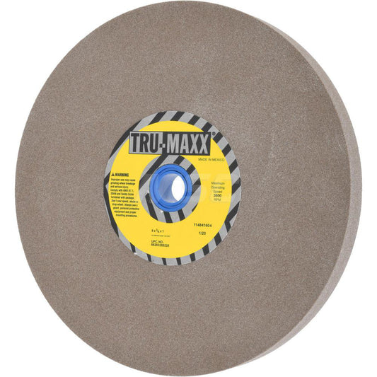 Tru-Maxx 66253255225 Bench & Pedestal Grinding Wheel 8" Dia, 3/4" Thick, 1" Hole Dia, Aluminum Oxide