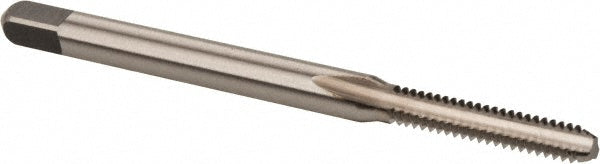 Kennametal 1540440 Straight Flute Tap #4-40 UNC, 3 Flute, Bottoming Chamfer, 2B & 3B Class of Fit, High-Speed Steel, Bright/Uncoated Finish