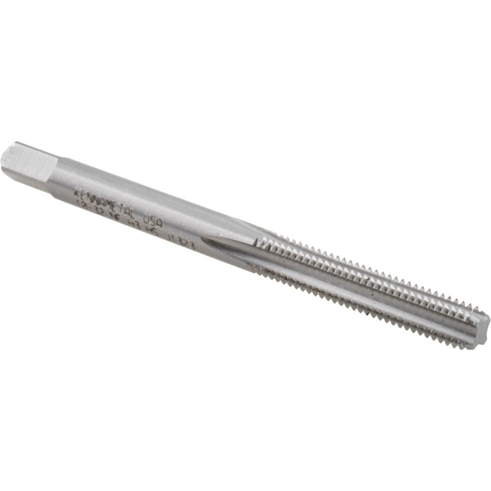 Kennametal 1542080 Straight Flute Tap #10-32 UNF, 4 Flute, Bottoming Chamfer, 2B Class of Fit, High-Speed Steel, Bright/Uncoated Finish