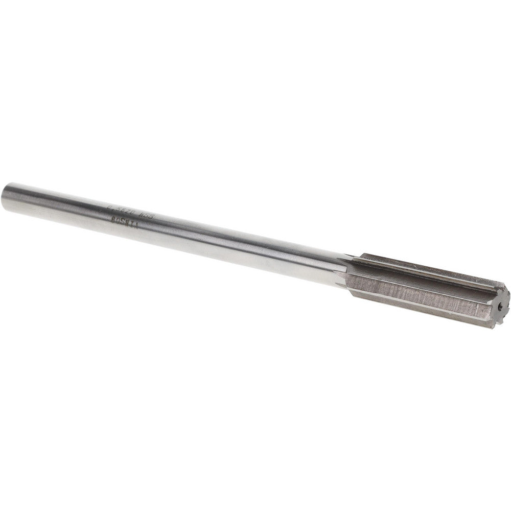 Value Collection SM0405620 Chucking Reamer 0.5620" Dia, 8" OAL, 2" Flute Length, Straight Flute, Straight-Cylindrical Shank, HSS