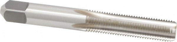 Kennametal 1542611 Straight Flute Tap 3/8-24 UNF, 4 Flute, Bottoming Chamfer, 3B Class of Fit, High-Speed Steel, Bright/Uncoated Finish