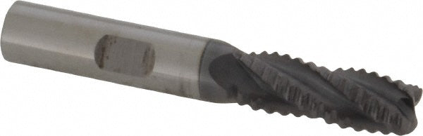 ProMax 100-02414 Corner Radius End Mill 3/8" Dia, 7/8" LOC, 0.055 to 0.065" Radius, 4 Flutes, Solid Carbide