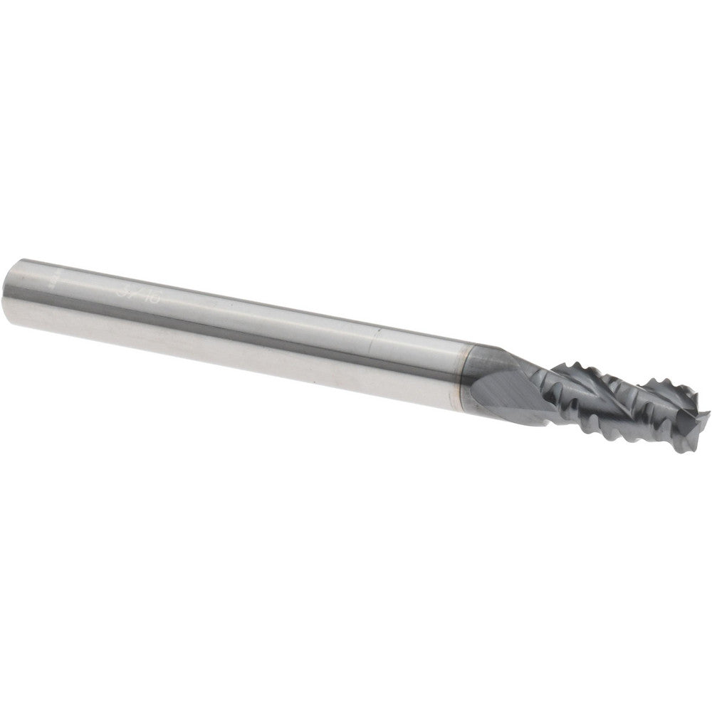 ProMax 100-01224 Roughing End Mill 3/16" Dia, 3 Flutes, Single End