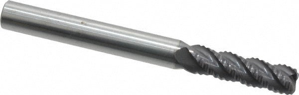 ProMax 101-01614 Corner Radius End Mill 1/4" Dia, 3/4" LOC, 0.04 to 0.05" Radius, 4 Flutes, Solid Carbide
