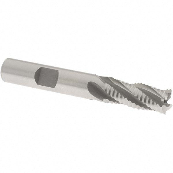 OSG 4909700 Square End Mill 3/8'' Dia, 7/8'' LOC, 3/8'' Shank Dia, 2-5/8'' OAL, 4 Flutes, Cobalt