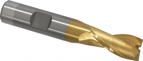 OSG 5201105 Square End Mill 1/2'' Dia, 1'' LOC, 1/2'' Shank Dia, 3'' OAL, 2 Flutes, Cobalt