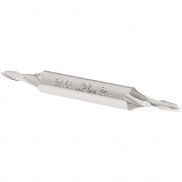 OSG 5229100 Square End Mill 5/32'' Dia, 7/16'' LOC, 3/8'' Shank Dia, 3-1/8'' OAL, 2 Flutes, Cobalt