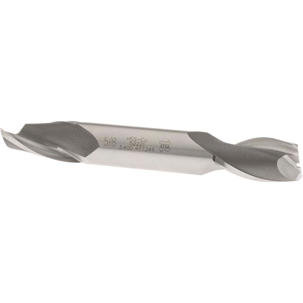 OSG 5222100 Square End Mill 5/8'' Dia, 1-1/8'' LOC, 5/8'' Shank Dia, 4-1/2'' OAL, 2 Flutes, Cobalt
