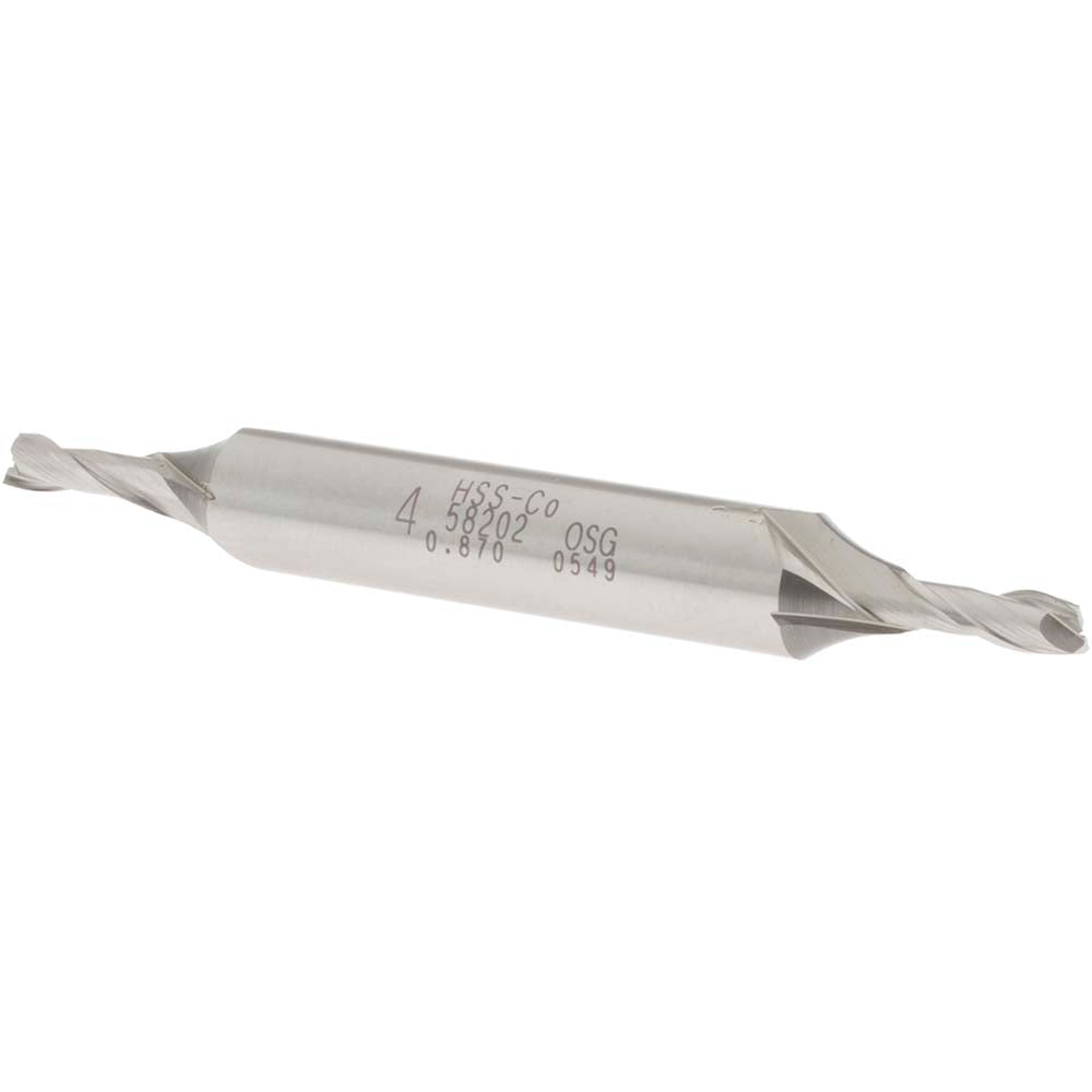 OSG 5820200 Square End Mill 0.1575'' Dia, 7/16'' LOC, 3/8'' Shank Dia, 3-1/8'' OAL, 2 Flutes, Cobalt