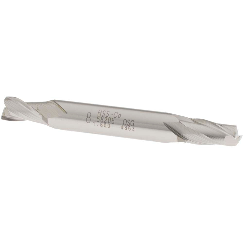 OSG 5820600 Square End Mill 0.315'' Dia, 9/16'' LOC, 3/8'' Shank Dia, 3-1/8'' OAL, 2 Flutes, Cobalt