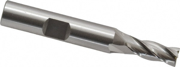 OSG 5810500 Square End Mill 0.2756'' Dia, 11/16'' LOC, 3/8'' Shank Dia, 2-1/2'' OAL, 4 Flutes, Cobalt