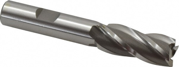 OSG 5811400 Square End Mill 0.5906'' Dia, 1-3/8'' LOC, 1/2'' Shank Dia, 3-3/8'' OAL, 4 Flutes, Cobalt