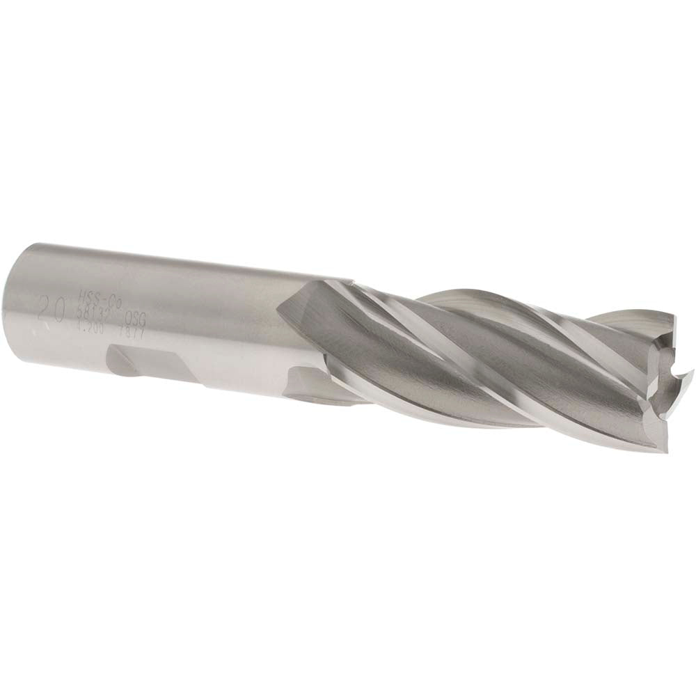 OSG 5813200 Square End Mill 0.7874'' Dia, 1-7/8'' LOC, 3/4'' Shank Dia, 4-1/8'' OAL, 4 Flutes, Cobalt