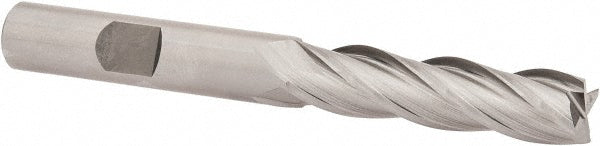 OSG 5460500 Square End Mill 3/8'' Dia, 1-1/2'' LOC, 3/8'' Shank Dia, 3-1/4'' OAL, 4 Flutes, Cobalt