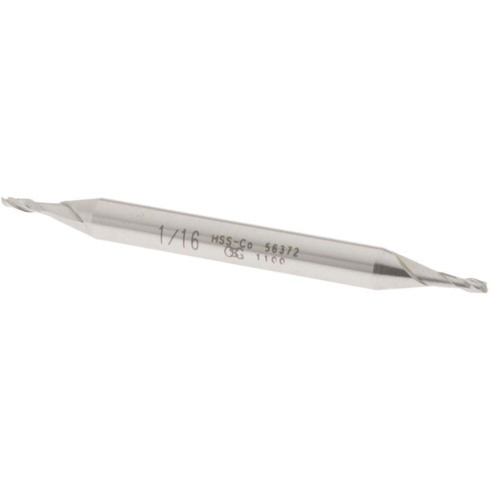 OSG 5637200 Square End Mill 1/16" Dia, 3/16" LOC, 2 Flute, Cobalt
