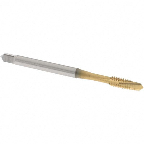OSG 1740205 Spiral Point Tap #6-32 UNC, 2 Flutes, Plug, 2B Class of Fit, Vanadium High Speed Steel, TiN Coated