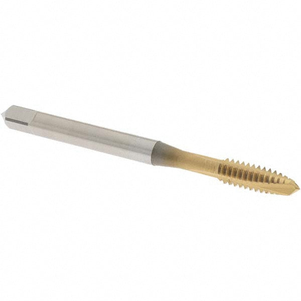 OSG 1740405 Spiral Point Tap #10-24 UNC, 3 Flutes, Plug, 2B/3B Class of Fit, Vanadium High Speed Steel, TiN Coated