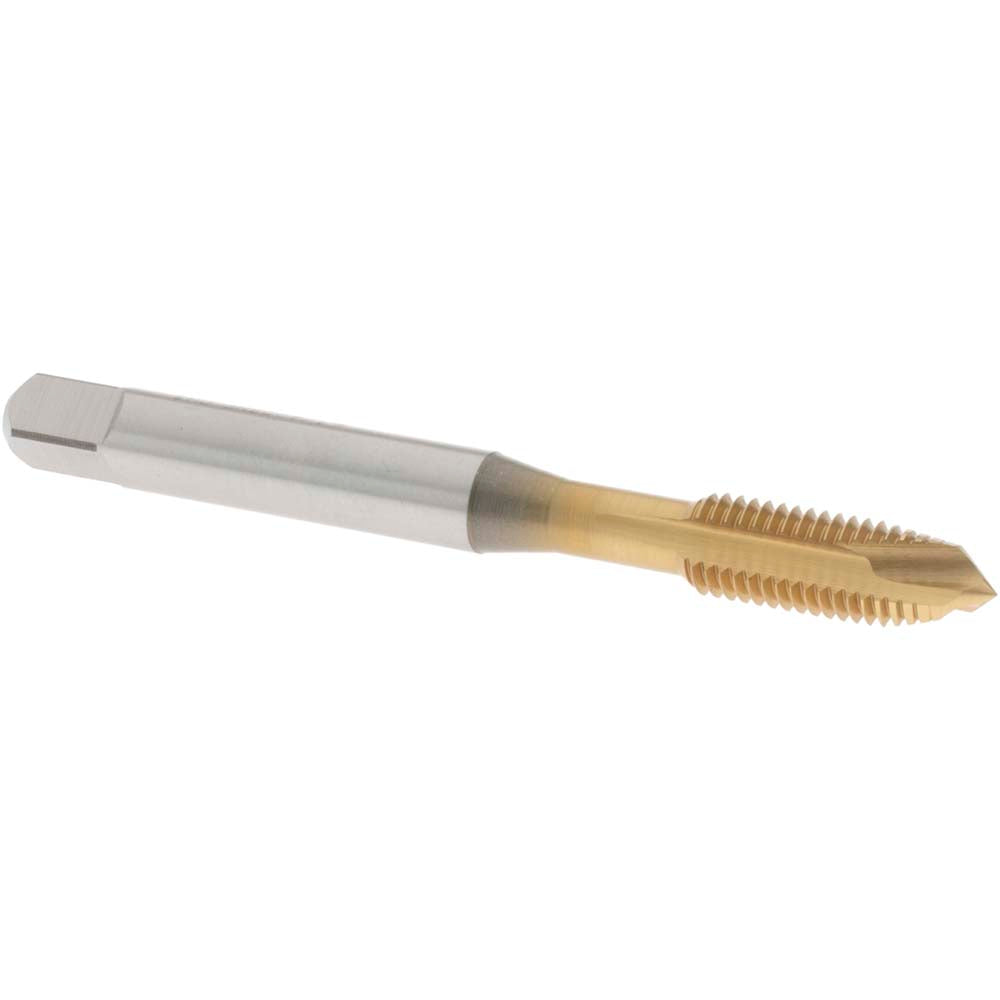 OSG 1740705 Spiral Point Tap 1/4-28 UNF, 3 Flutes, Plug, 3B Class of Fit, Vanadium High Speed Steel, TiN Coated