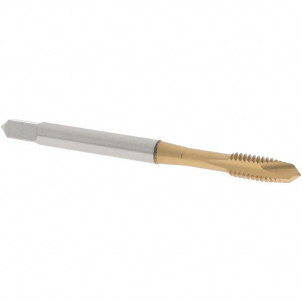 OSG 1721205 Spiral Point Tap #8-32 UNC, 2 Flutes, Plug Chamfer, HSS, TiN Coated