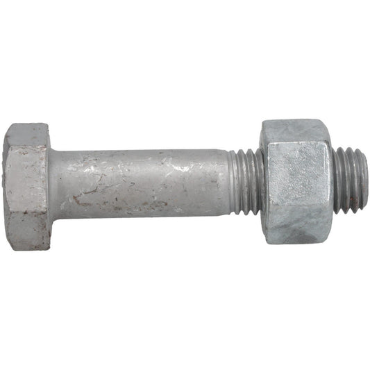 Value Collection HCI30750350NG-005BX Hex Head Bolt 3/4-10, 3-1/2" Length Under Head, Steel, Grade A325