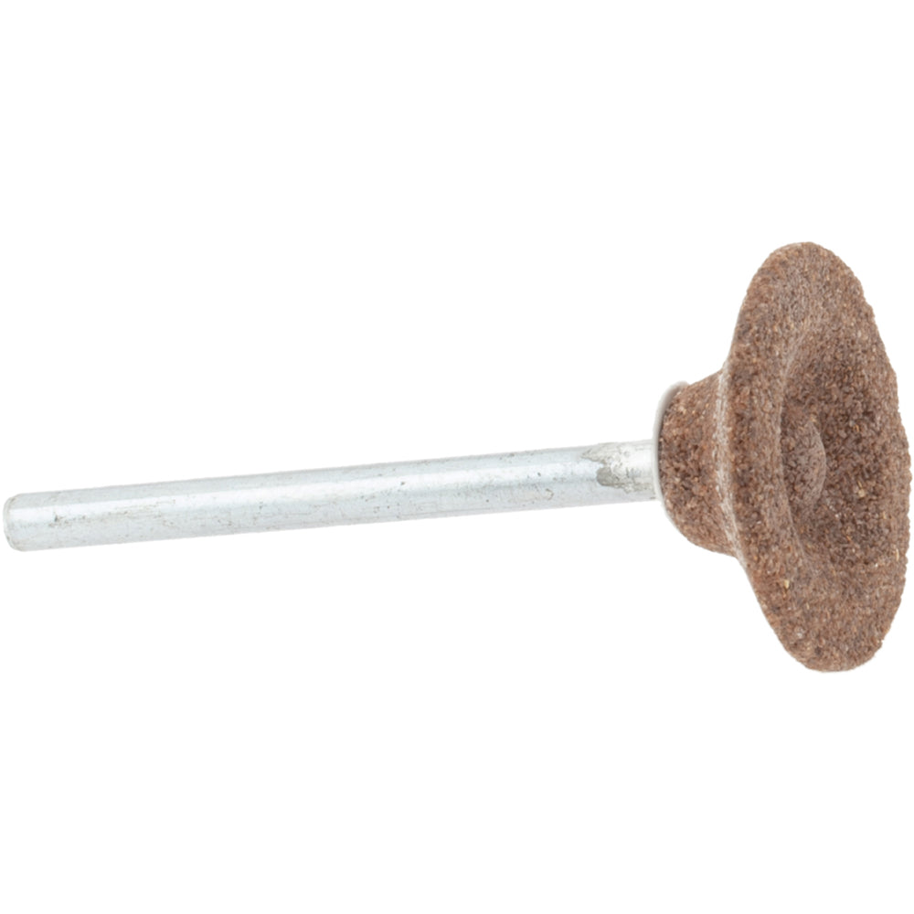 Norton 61463624437 Mounted Point 3/16" Thick, 1/8" Shank Dia, B81, 60 Grit, Medium