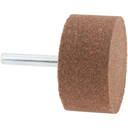 Norton 61463624592 Mounted Point 1" Thick, 1/4" Shank Dia, W242, 60 Grit, Medium