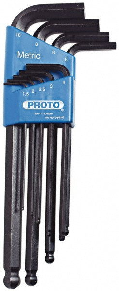Proto J4996 9 Piece L-Key Ball End Hex Key Set