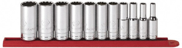 GEARWRENCH 80563 Deep Socket Set 11 Pc, 3/8" Drive, 1/4 to 7/8" Socket