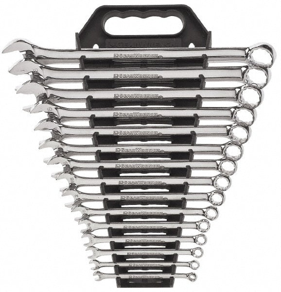 GEARWRENCH 81901 Combination Wrench Set 15 Pc, 1" 13/16" 15/16" 3/4" & 7/8" Wrench, Inch
