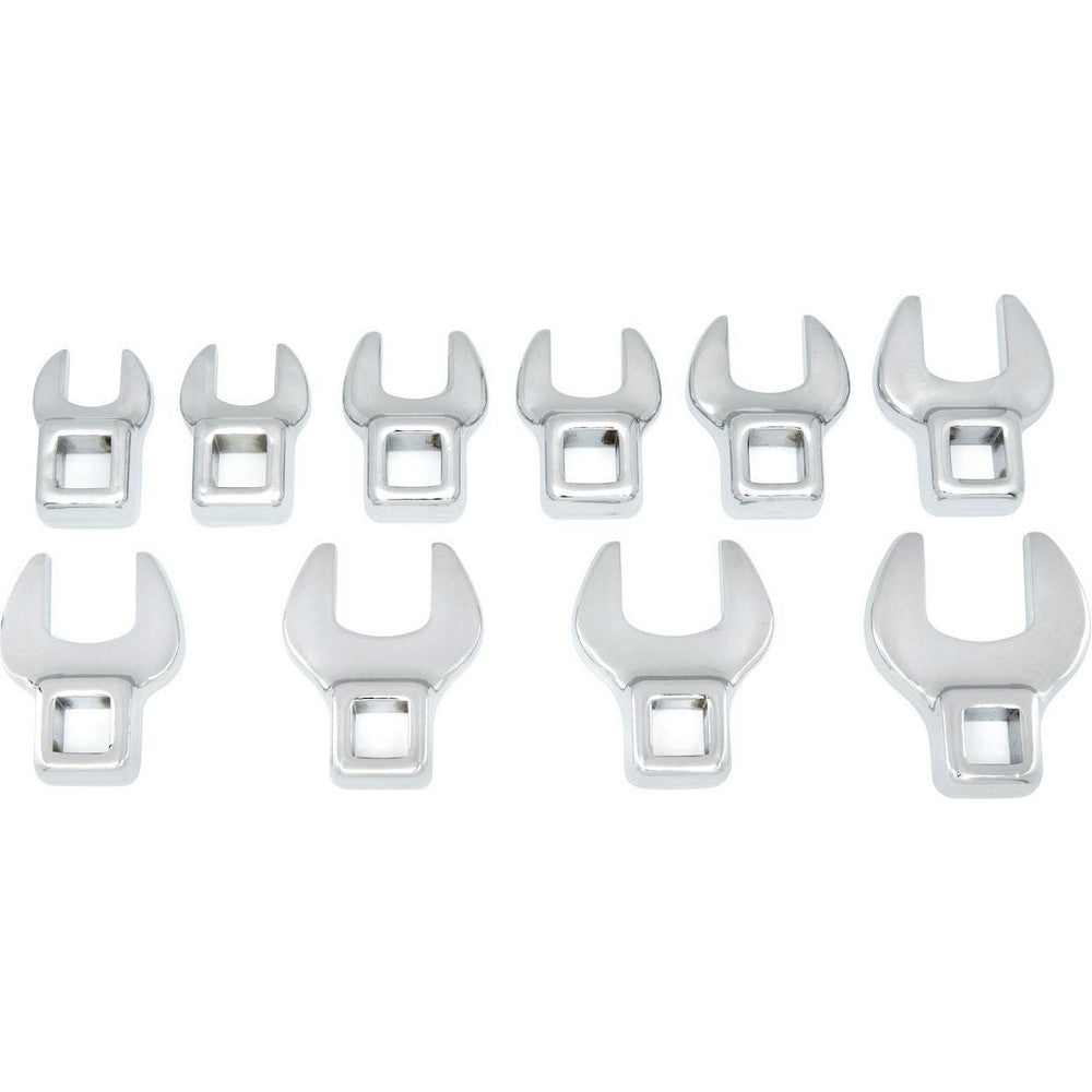 GEARWRENCH 81909 10 Piece Open End Crowfoot Wrench Set