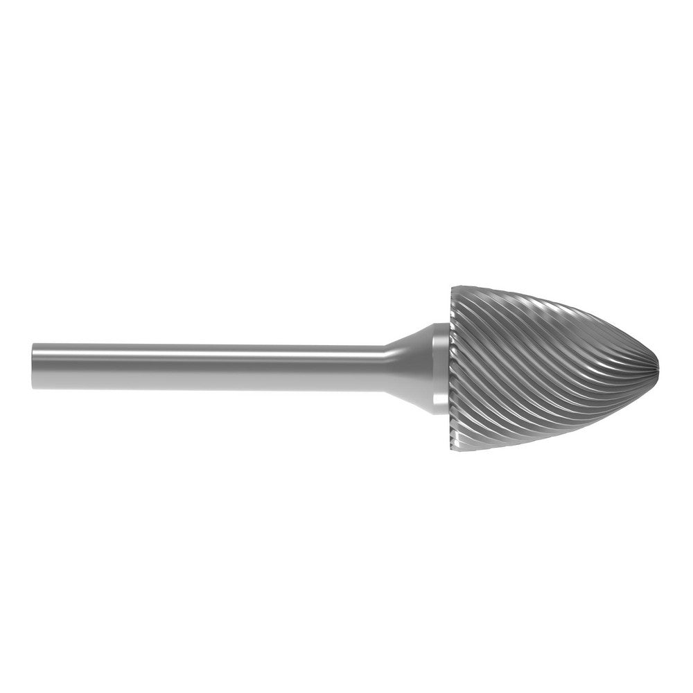 M.A. Ford 69080027 Abrasive Burr SF-42-D, 1/8" Cut Dia, Ball Nose Tree, Double Cut