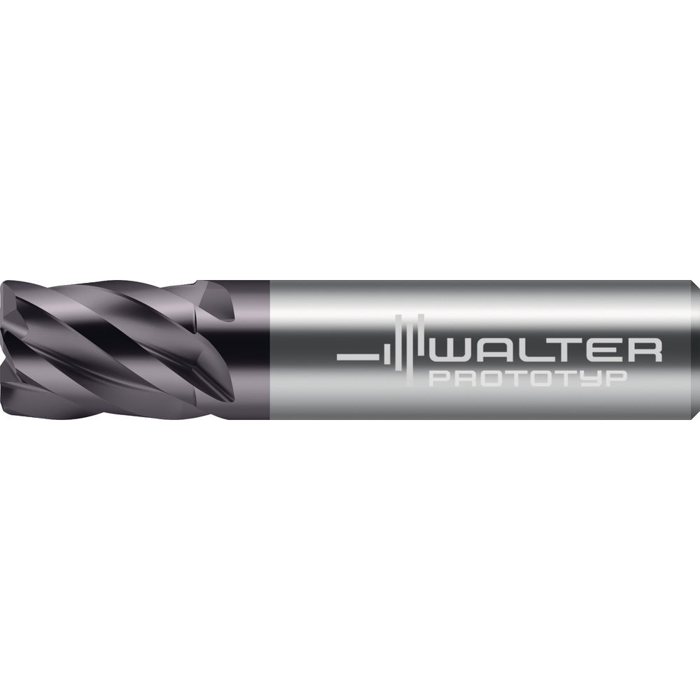 Walter-Prototyp 8414875 Corner Radius End Mill 1/2" Dia, 1-1/4" LOC, 0.0300" Radius, 5 Flute, Solid Carbide