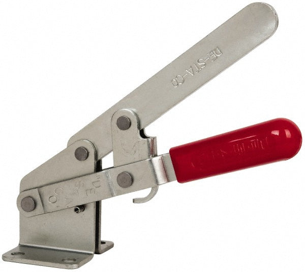 De-Sta-Co 267-S Manual Hold-Down Toggle Clamp Vertical, 1,200 lb Capacity, Solid Bar, Flanged Base