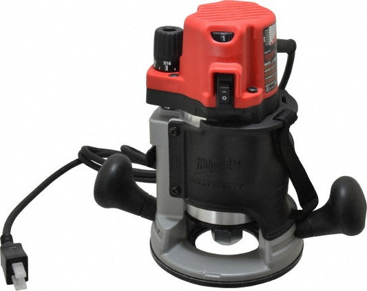 Milwaukee Tool 5616-20 Electric Routers Collet Size (Inch) 1/2 1/4  Router Type Fixed Base  Voltage 120V  Horsepower (hp) 2.25  Amperage 13  Includes (2) 1-1/8" Collet Wrench1/2" Collet1/4" Collet2-1/4 Max HP Evs Bodygrip RouterT-Handle Wrench